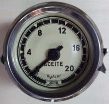 Reloj presión aceite 60mm 0-20 kg/cm2 WALKER VDO AVIS